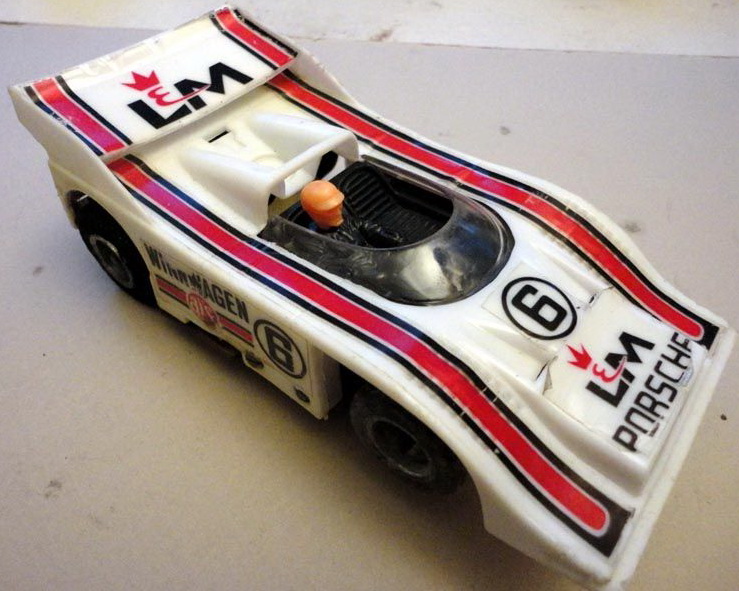 Slotcars66 Porsche 917-10 1/32nd Scale slot car by AJS Winnwagon white #6 -  